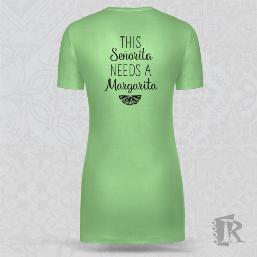 Roadhouse senorita margarita tshirt back in apple green