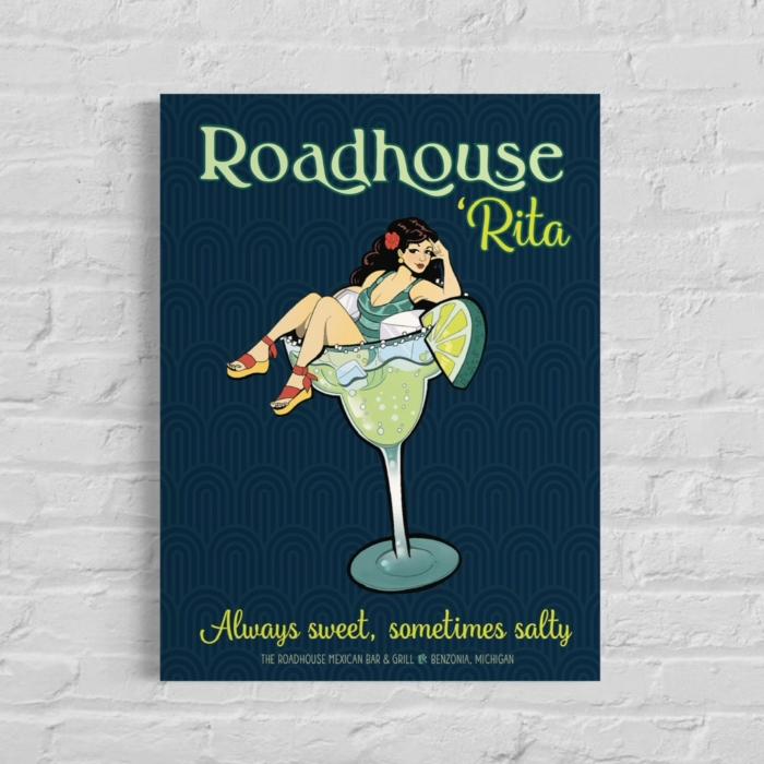 Roadhouse Rita wall poster mockup